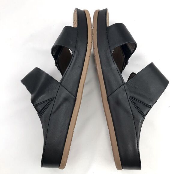 BareTraps CHERILYN Black Double Adjustable Strap Corkbed Slip On Slide Sandals - Picture 6 of 14